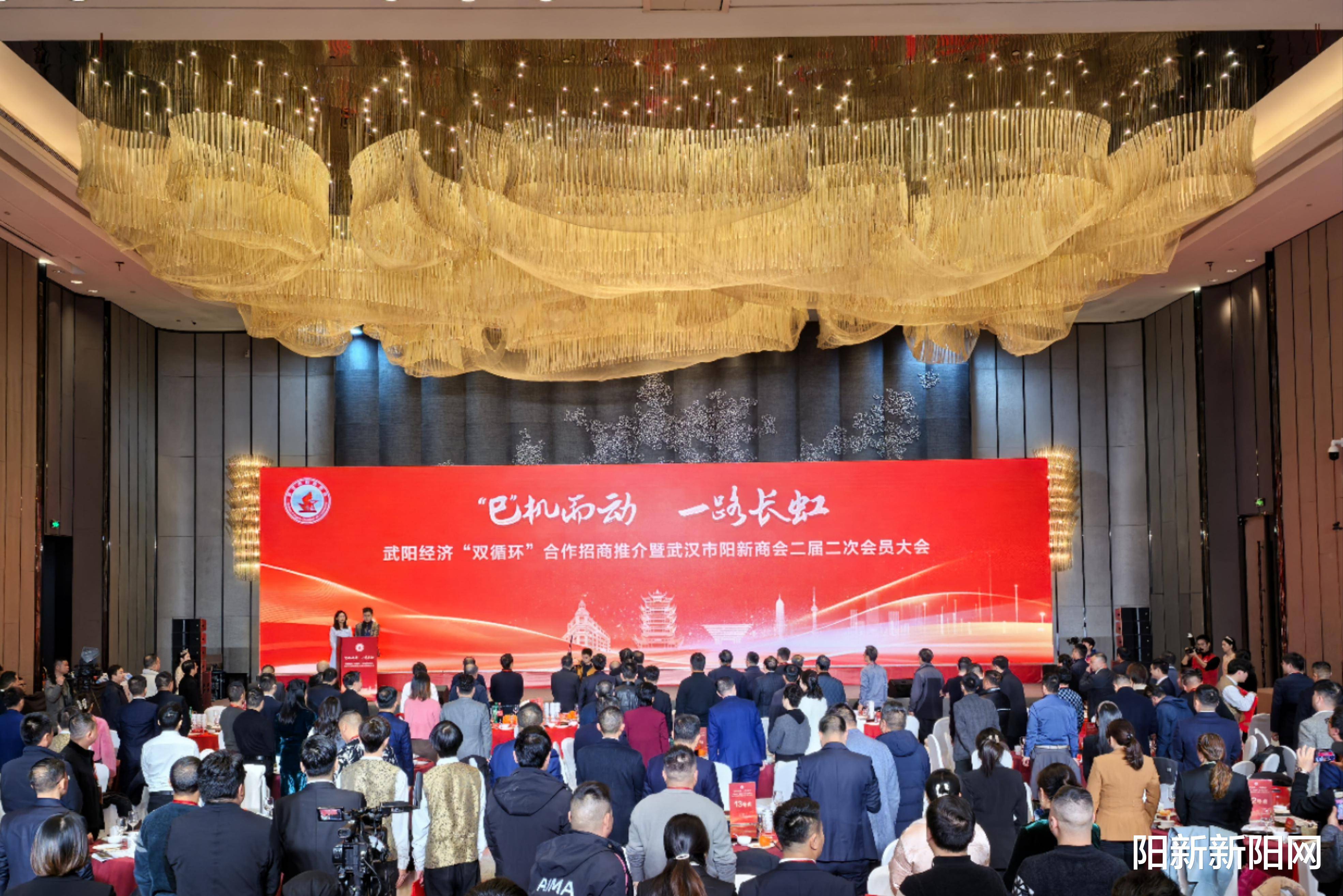 经济“双循环”合作招商推介暨武汉市阳新商会会员大会召开龙8头号玩家签约项目10个 签约金额243亿元 武阳(图4)